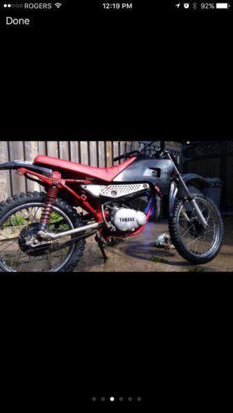 Rt100 Yamaha dirt bike