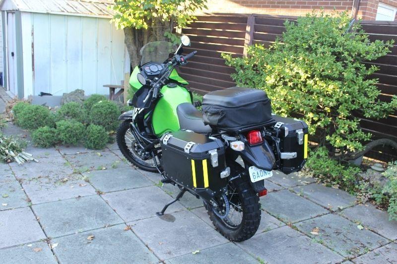 2013 Kawasaki KLR - with SW Motech Boxes, Bars, Ctr Stand, +more
