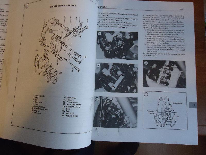 855 page service repair book for Honda Goldwing
