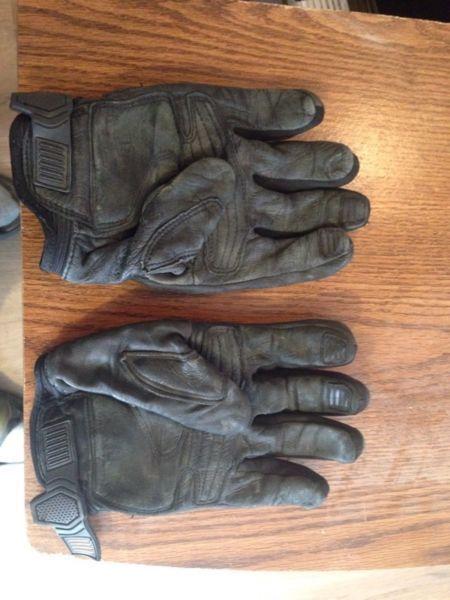 Icon motorcycle leather gloves