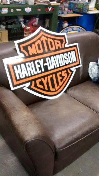 INDIAN MOTORCYCLE AND HARLEY DAVIDSON SHOP SIGNS