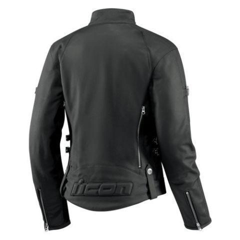 ICON Hella Leather Jacket. Full armour padding in shoulder