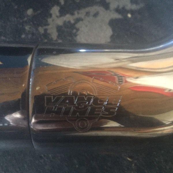 Vance and Hines Harley Davidson Pipes Chrome