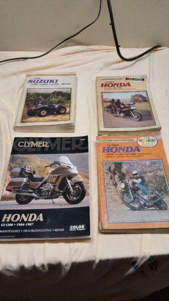Clymer Honda and Suzuki Service/Repair/Maintenence Manuals