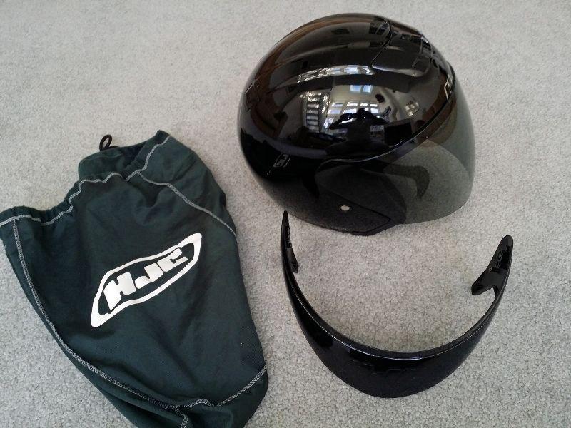 HJC AC-3 open face helmet + extras