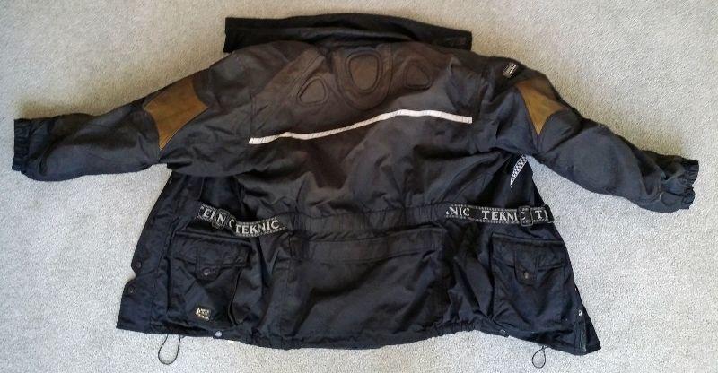 used teknic armored jacket + liner - male size 44