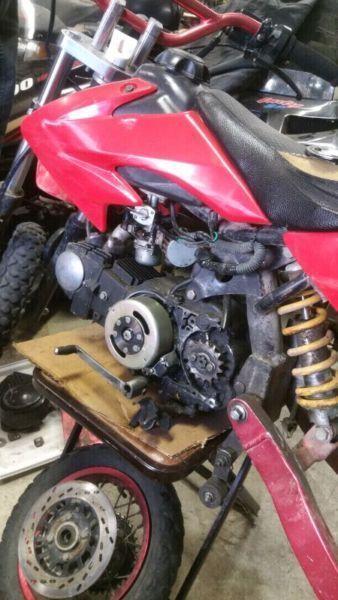 125cc pit bike great motor (needs work)