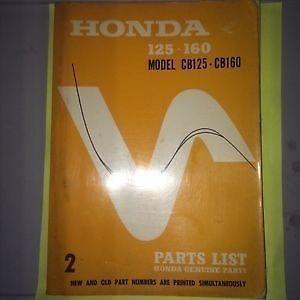 1967 Honda CB125 CB100 Parts List