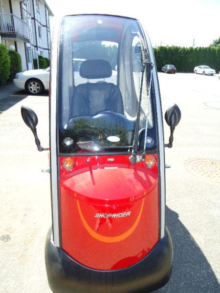 Red Shoprider Cabin Scooter