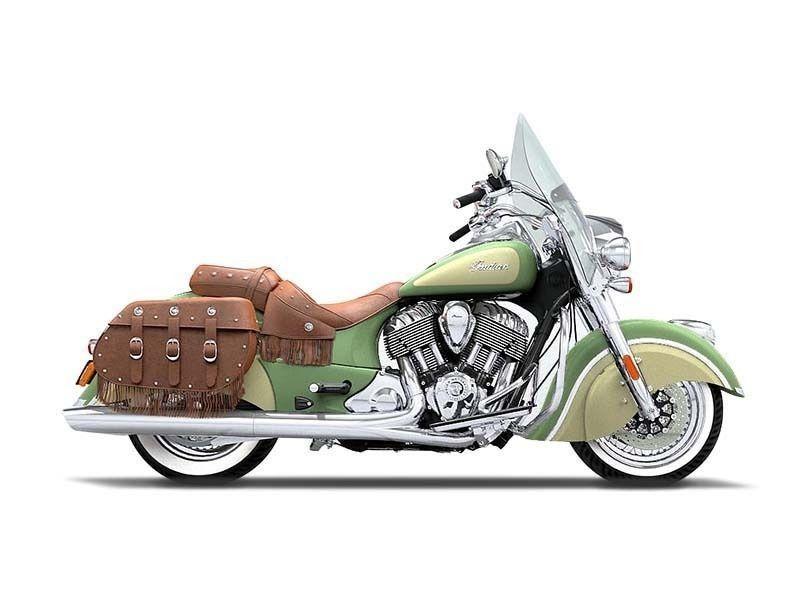 2016 Indian Chief Vintage Willow Green and Ivory Cream