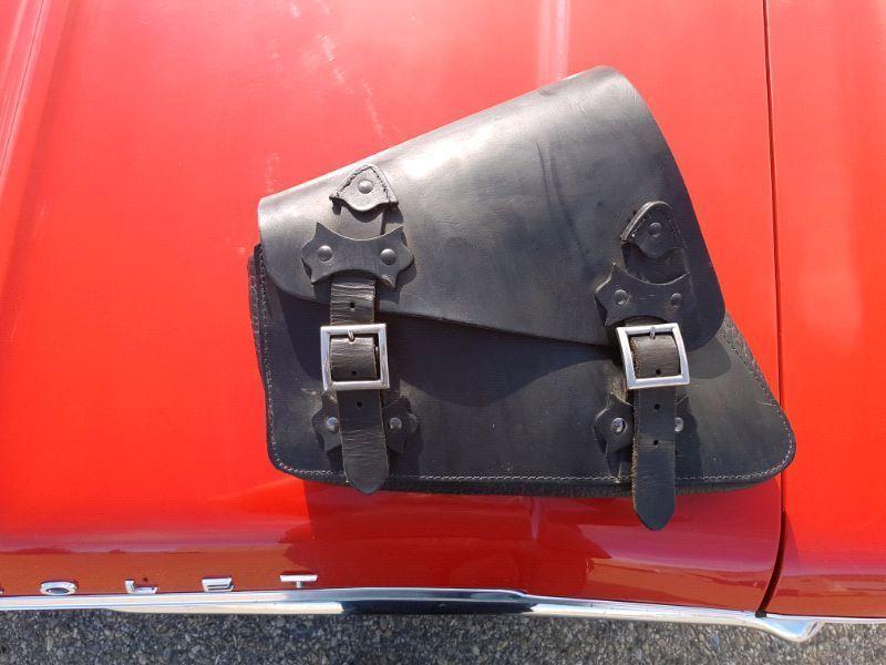 Sportster leather solo bag