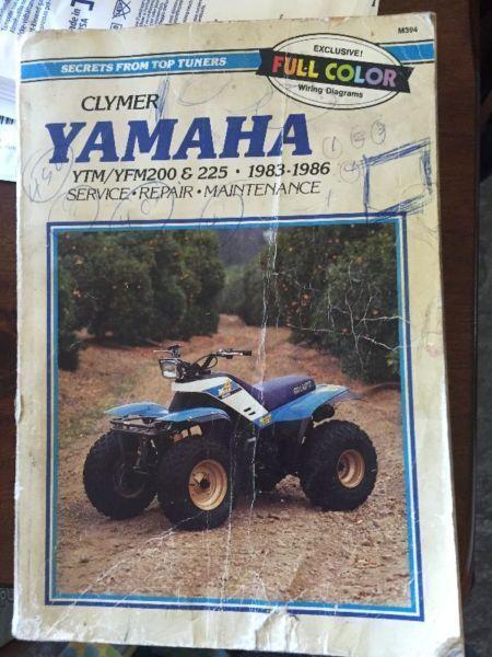 Repair Manual for Yamaha ATV