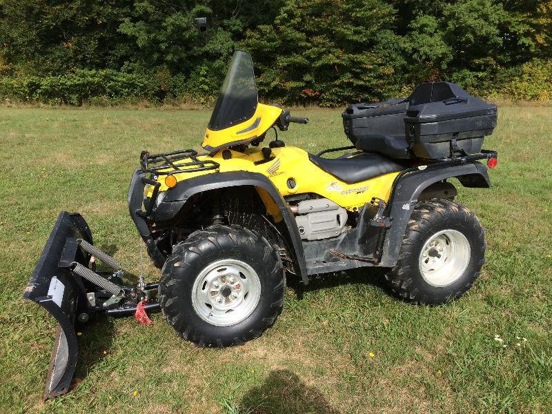 2004 HONDA 400 WITH PLOW....FINANCING AVAILABLE