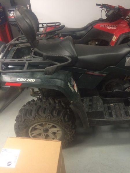 2008 canam 400 2 up LOW HOURS