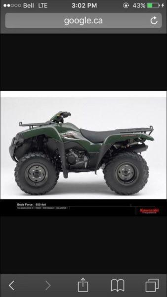 Wanted: Wanted! Kawasaki 650 brute force