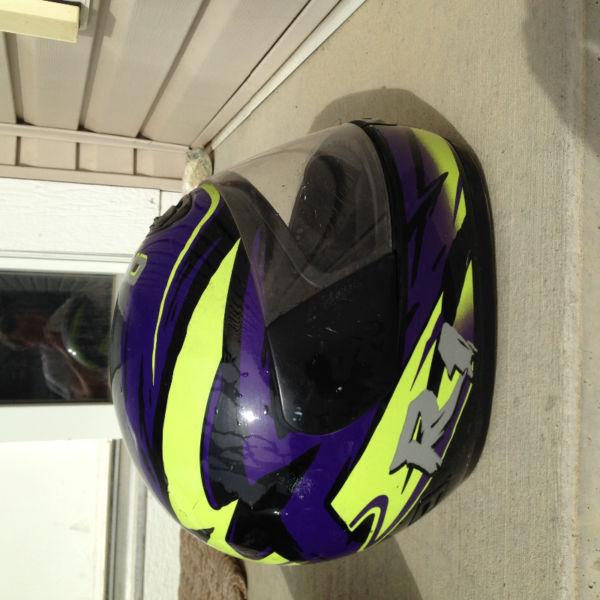 Used snowmobile helmet