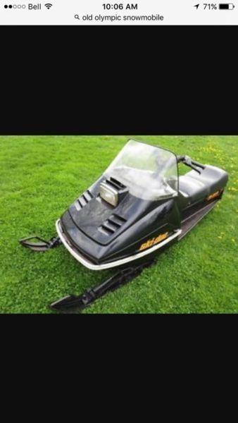 Wanted: Wanted an older snowmobile working or not