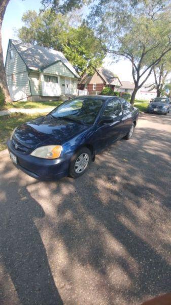 2003 honda civic trade for sled