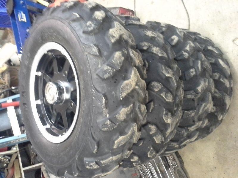 Polaris rims with tires