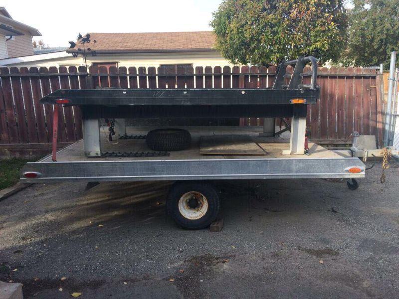 8x10 aluminum tilt deck trailer