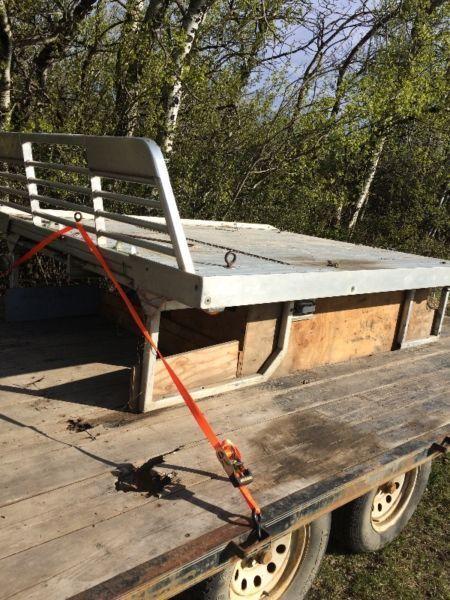 Aluminum Sled/ATV Deck for Long Box Truck