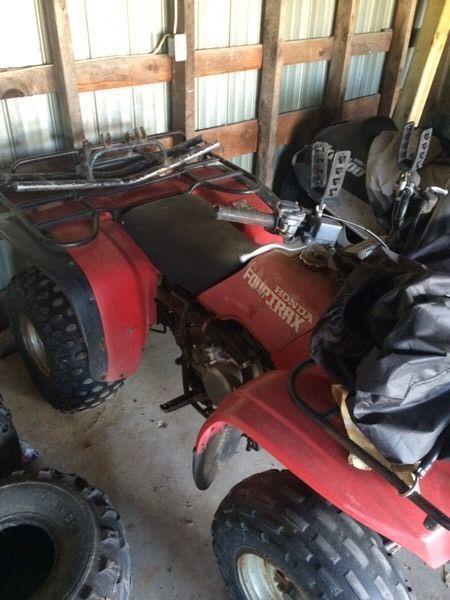 Package deal skidoo and fourwheeler sold